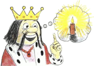 Der König gratuliert.